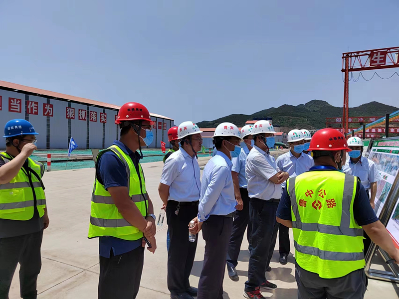 山東省交通重點建設項目推進辦蒞臨臨臨高速六標進行調(diào)研指導工作
