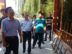 淄博市公路局領(lǐng)導(dǎo)視察參觀博山八陡服務(wù)區(qū)建設(shè)情況